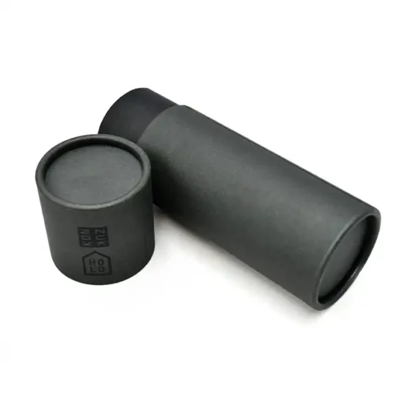 Premium Black Cardboard Tube with UV Coating