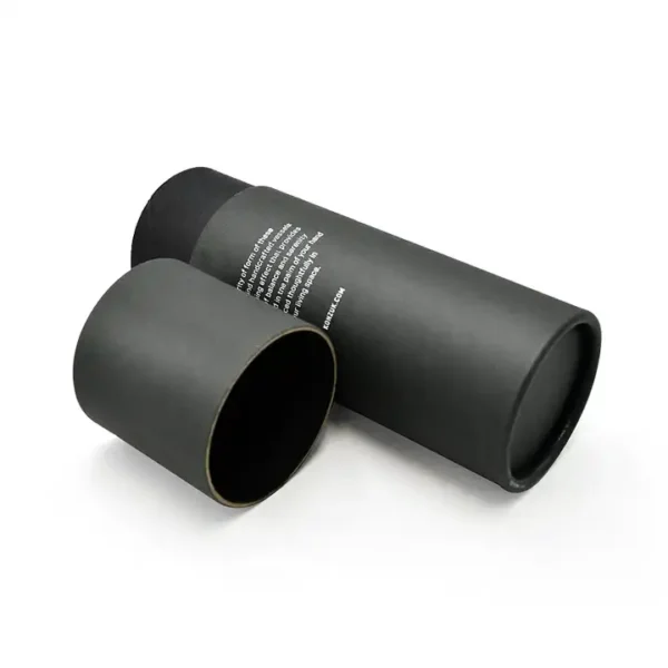 Premium Black Cardboard Tube with UV Coating - Image 2