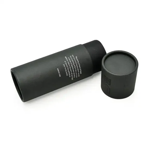 Premium Black Cardboard Tube with UV Coating - Image 4