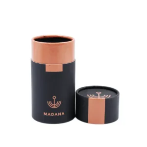 Custom Luxury Black Paper Tube With Your Logo