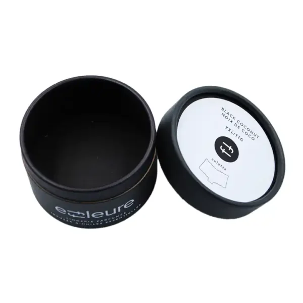 Premium Custom Black Paper Tube Packaging - Image 3