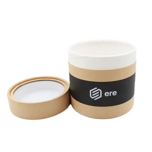 Custom Printed Kraft Paper Cylinder Box - Image 3