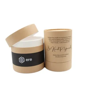 Custom Printed Kraft Paper Cylinder Box