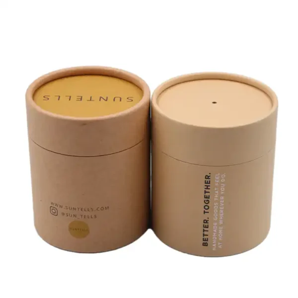 Custom Sustainable Kraft Paper Tube for Coffee - Image 3