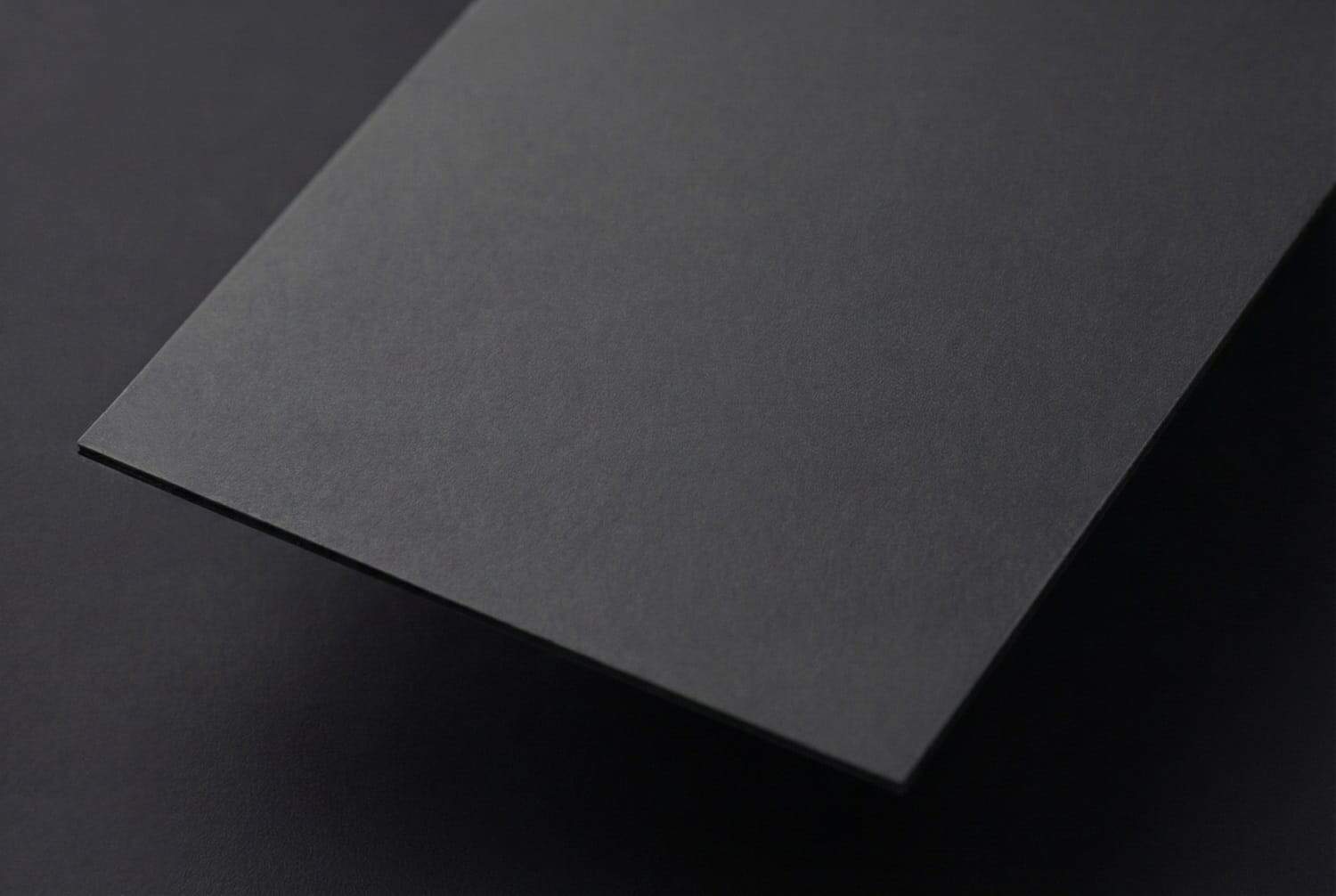 Matte lamination finish on black packaging box for an elegant non-reflective premium look